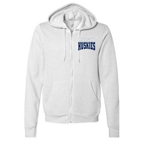 Adult Morgan School, The Huskies Name Full-Zip Fleece Hoodie