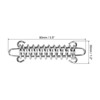 Unique Bargains Tent Awning Tarps Spring Buckle Stainless Steel Rope Tensioner Silver Tone 3.5"x1.2" - 2 of 4