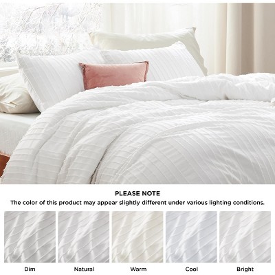Bedsure White Stripe Queen Size 3 Pieces Striped Boho Duvet Cover Set Tufted Bedding OEKO TEX Certified Mother's Day Gift — фото 5