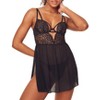 Adore Me Women's Rae Babydoll Lingerie - 3 of 4