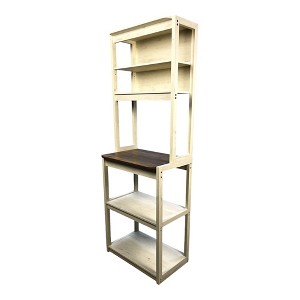 Sapphtopaz 5-Tier Bakers Rack with Wooden Adjustable Shelf Kitchen Organizers and Storage Versatile Microwave Stand for Kitchen - 1 of 4