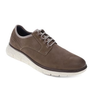 Dockers Mens Callum Genuine Leather Casual Lace Up Oxford Shoe, Taupe, Size 7 - 1 of 4