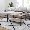 Metal Frame Coffee Table with Storage Driftwood - Merrick Lane - 3 of 4