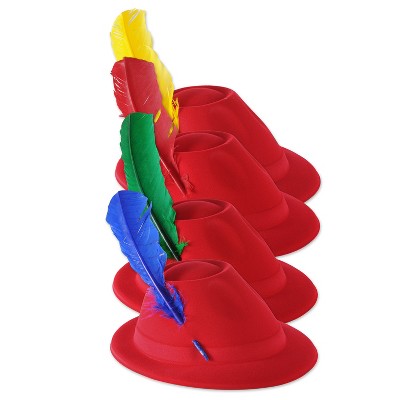 Beistle Red Velour Alpine, (24/Pkg) Multicolored