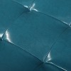 Chelsea Storage Ottoman with Studs - Teal - Christopher Knight Home: Upholstered, Rectangular, Hardwood Frame - 3 of 4