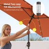 Sonkuki 6.5 FT LED Square Outdoor Patio Umbrella Market Table Umbrella - 4 of 4