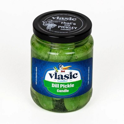 Candier and Vlasic Pickle Green Candle