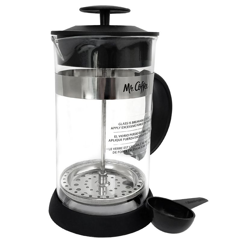Mr. Coffee 32 Ounce Cafe Oasis Quart Glass Body French Press Coffee Maker, 4 of 5