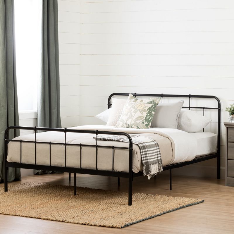 Versa Metal Platform Bed with Headboard - South Shore, 3 of 11