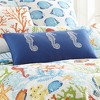 Portofino - Embroidered Seahorse Pillow - Blue - Levtex Home - 2 of 3