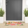 Alison Janssen Large Poppy Coral Looped Vinyl Welcome Mat - Society6 - 2 of 4