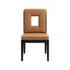 Meridian Furniture,Gwendolyn Vegan Leather Dining Side Chair, Set of 2 - 3 of 4