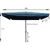 Vynxaria 10x6.5ft Rectangular Patio Umbrella - Waterproof with Crank & Tilt for Outdoor Shade - 4 of 4