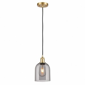 Bella - 1 Light Cord Hung Mini Pendant In Industrial Style-9.5 Inches Tall and 5.5 Inches Wide - 1 of 1