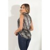 Women's Gina Pleats Foil Banded Top - Veronica M XS - 2 of 4