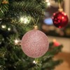 Unique Bargains Plastic Party Wedding Christmas Barrel Packed Hanging Ornament Balls 2.4" 24 Pcs - 4 of 4