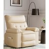 27" Oversized Recliner Chairs with Heat and Massage - 360° Swivel Lazy Recliner Chair for Adults- Manual Rocking Chair with Remote Control - 4 of 4