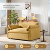 Zeus & Ruta 50"x43" Modern Oversized Chenille Armchair with Upholstered and Pillows, for Living Room, Bedroom, or Apartment - 4 of 4