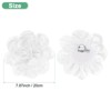 Unique Bargains Alloy Satin Fabric Big Rose Flower Dainty Brooches Pins 1 Pc - 3 of 4