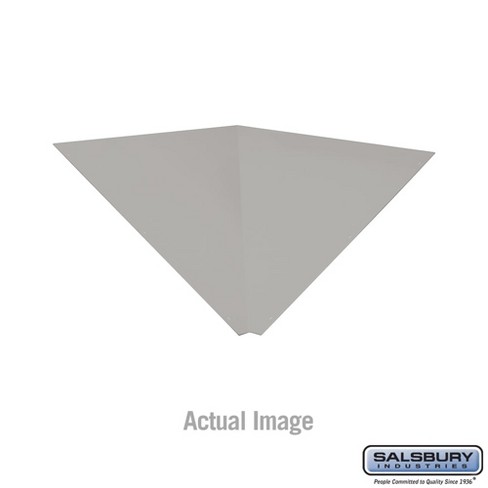 Salsbury Industries Corner Sloping Hood Filler Color: Gray, Size: 1" H x 12" W x 12" D - image 1 of 3