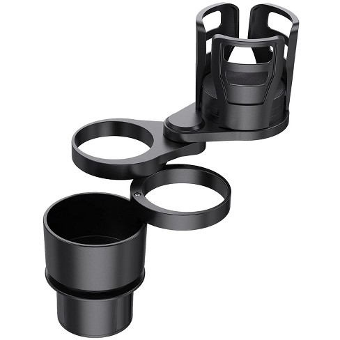 iMountek"4-in-1 Car Cup Holder Expander with 360° Rotating Drink Bottle Organizer & Adjustable Base"Black - image 1 of 4