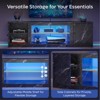 Pinmoco 63" LED TV Stand for TVs up to 70", Gaming Entertainment Center with Storage Cabinet and Adjustable Shelf - 4 of 4