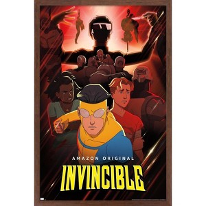 Trends International Invincible - Red One Sheet Framed Wall Poster Prints - 1 of 4
