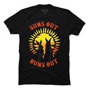 Men's Design By Humans Summer Rabbits Suns out Buns Out By BaoMinh T-Shirt - 1 of 2