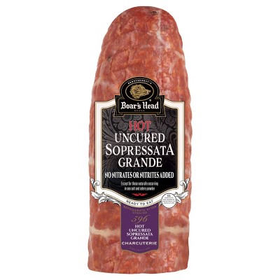 Boar’s Head Hot Uncured Sopressata Grande - 3lbs - priced per lb