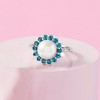 Ross-Simons 8-8.5mm Cultured Pearl and .60 ct. t.w. London Blue Topaz Ring in Sterling Silver - 4 of 4