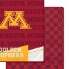 NCAA Minnesota Gophers Diagonal Ghost Checker Double Sided Blanket - 2 of 3
