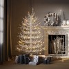 SKRAN 4 FT Aspen Fir Artificial Christmas Tree, Hinged Xmas Tree with 280 Snow Flocked Branch Tips, Holiday Coral Christmas Tree for Home Party Decor - 2 of 4
