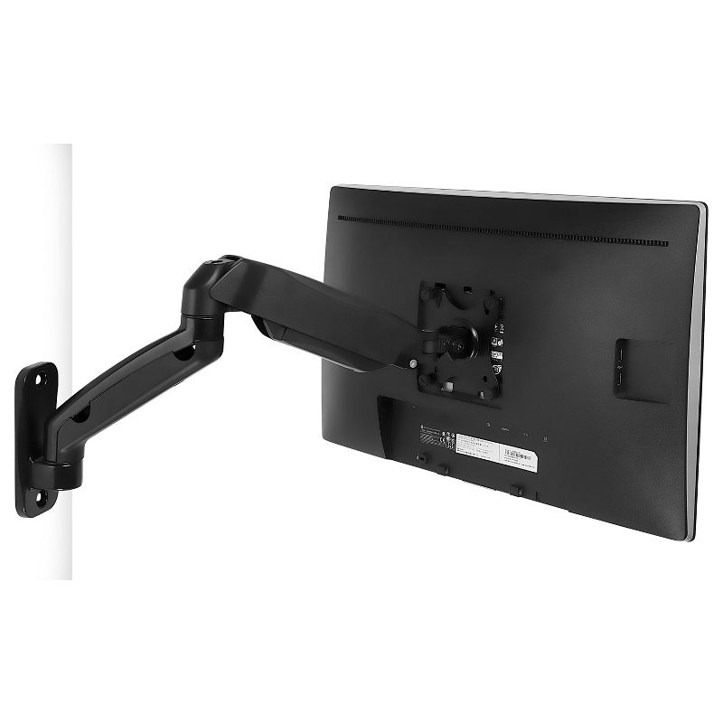 Mount-It! Wall Mount Monitor Arm, Full Motion Gas Spring Arm Fits 13 - 32 Inch Screens with 75 or 100 VESA Patterns, Camper RV Compatible, 4 of 11