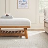 Walker Edison Modern Farmhouse Upholstered Linen Oversized Ottoman - 4 of 4
