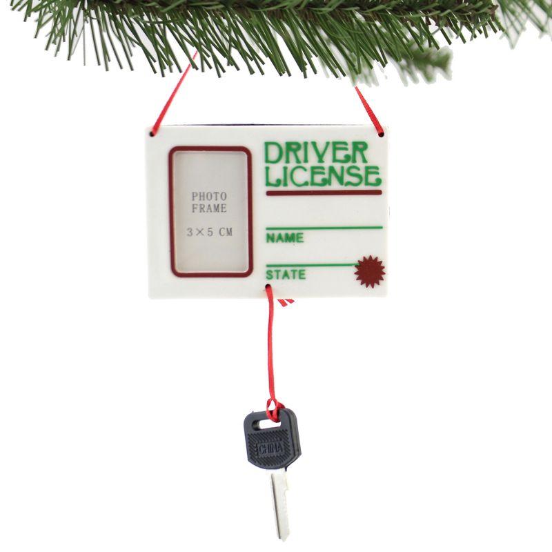 KURT S. ADLER INC 3.5 Inch Drivers License W/ Photo Dyi Personalize 1St Car Tree Ornaments, 2 of 4