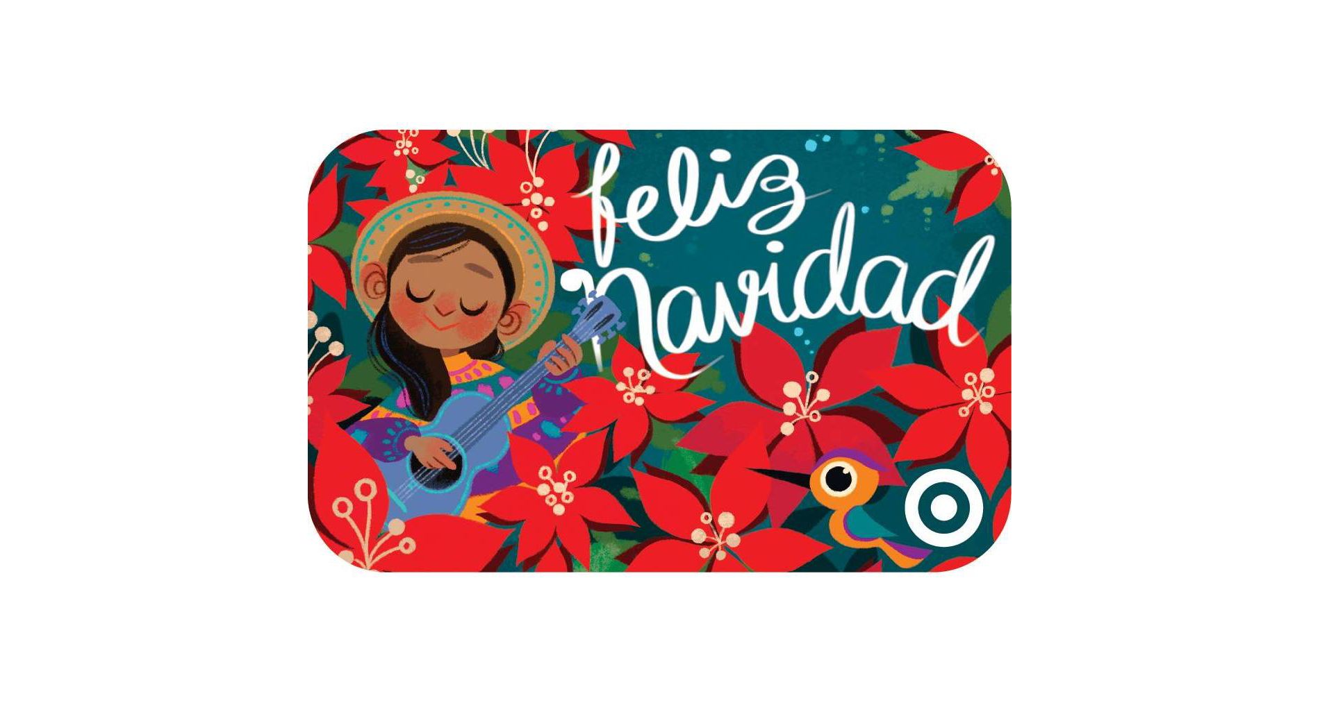 Feliz Navidad Poinsettias Target GiftCard $25