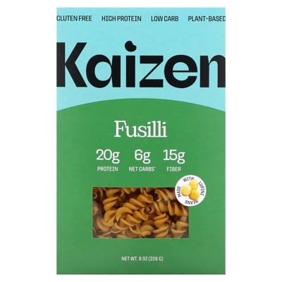 Kaizen Fusilli, Gluten Free, High Protein, Low Carb, Plant-Based, 8 oz (226 g)