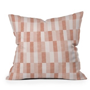 Little Arrow Design Co. Cosmo Tile Terracotta Outdoor Throw Pillow Orange - Deny Designs - 1 of 3