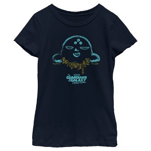 Girl's Guardians of the Galaxy Holiday Special Alien Writing T-Shirt - 1 of 4