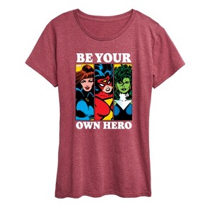 Women's - Marvel - Be Your Own Hero Short Sleeve Graphic T-Shirt - 1 of 4