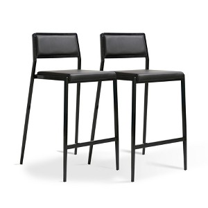 TOV Furniture Gale Performance Vegan Leather Stackable Stool - Set of 2 - 1 of 4
