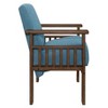 29.5"Blue Fabric Upholstered 1pc Accent Chair - 4 of 4