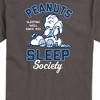 Men's - Peanuts - Peanuts Sleep Society Short Sleeve Graphic T-Shirt - 2 of 4