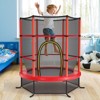 Infans 55" Kids Trampoline Bouncing Jumping Mat Recreational Trampoline W/Enclosure Net - 3 of 4