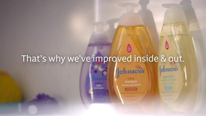 Johnson&#39;s Baby Creamy Body Oil with Aloe &#38; Vitamin E for Delicate Skin, Hypoallergenic - 8 fl oz, 2 of 12, play video