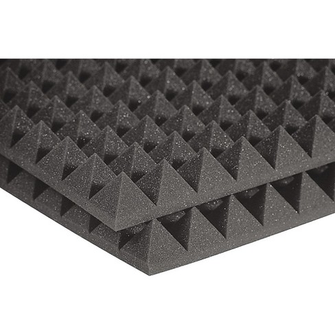 Auralex Studiofoam Pyramids 24"x48"x2" Acoustic Panels (12-Pack) Charcoal - image 1 of 1