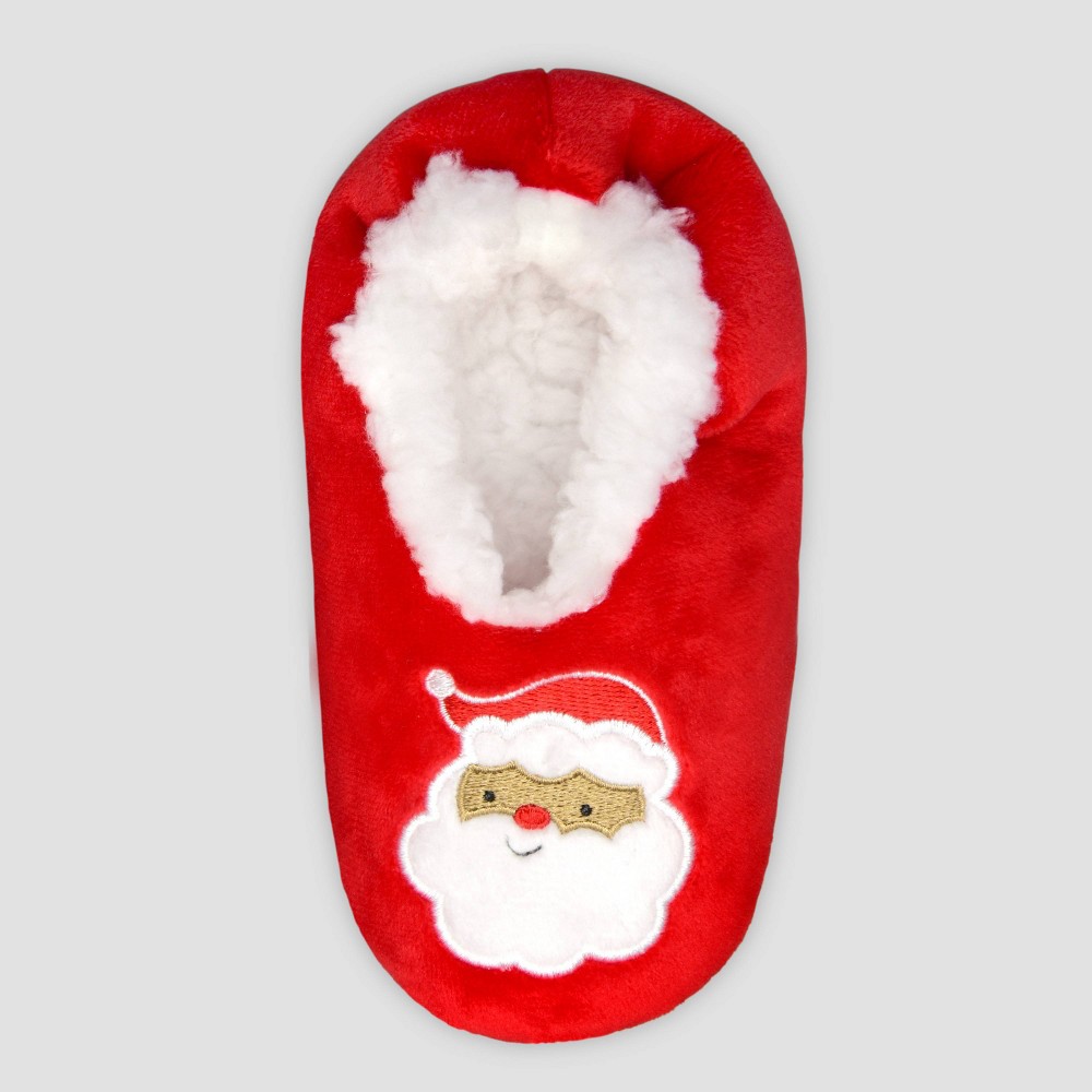 Carter's Just One You®️ Toddler Santa Slipper Socks - Dark Red 4T-5T