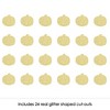 Big Dot of Happiness Gold Glitter Pumpkin - No-Mess Real Gold Glitter Cut-Outs - Fall & Thanksgiving Party Confetti - Set of 24 - 2 of 4