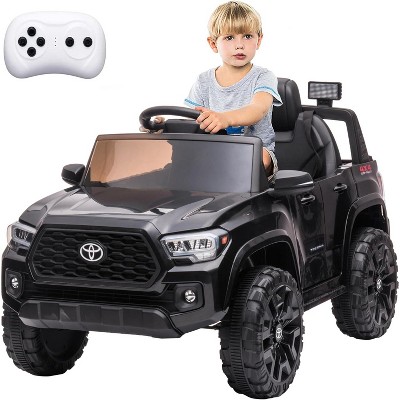 Garvee 12V Kids Ride On Car, Licensed Toyota Vehicles with Parent Remote Control Spring Suspension Safety Belt,Soft Start,for Boys Girls