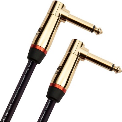 Monster Cable Prolink Rock Pro Audio Instrument Cable, Right Angle to Right Angle 8 in. Black